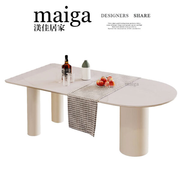 中島型岩板餐桌 岩板餐桌 岩板餐桌客製 義大利陶板餐桌 德利豐岩板 餐桌 渼佳居家