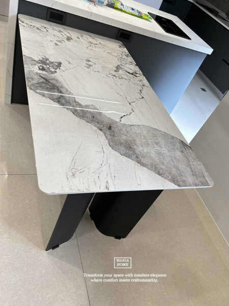 岩板餐桌 岩板餐桌客製 義大利陶板餐桌 德利豐岩板 餐桌 渼佳居家