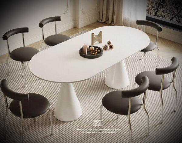 岩板餐桌 義大利陶板餐桌 陶板圓桌 德利豐岩板 岩板餐桌客製化 岩板餐桌 渼佳居家