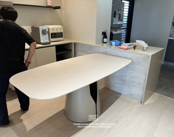 德利豐岩板 陶板餐桌 岩板餐桌小尺寸 岩板餐桌客製化 岩板餐桌大尺寸 餐桌 侘寂風岩板 義大利陶板 岩板餐桌推薦