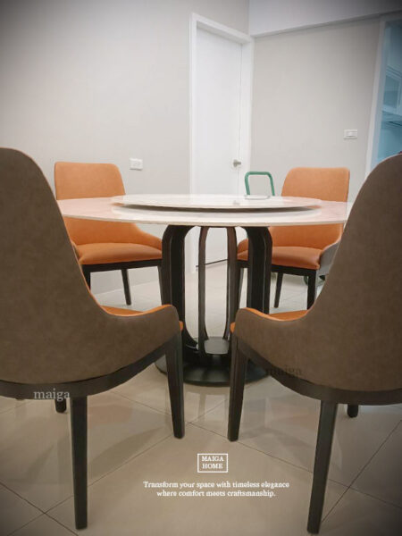 岩板圓桌 義大利陶板餐桌 陶板圓桌 德利豐岩板 岩板餐桌客製化 岩板餐桌 渼佳居家 