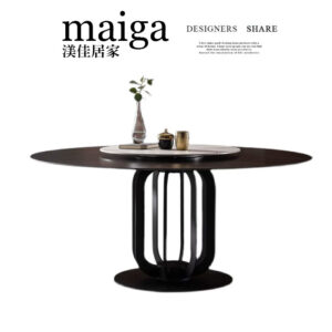 岩板圓桌 義大利陶板餐桌 陶板圓桌 德利豐岩板 岩板餐桌客製化 岩板餐桌 渼佳居家