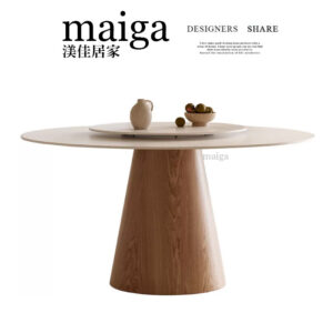 蘑菇。岩板圓桌｜可客製化