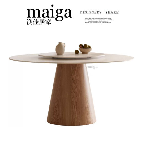 蘑菇。岩板圓桌｜可客製化