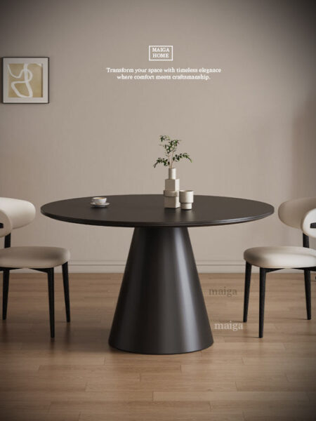 岩板圓桌 義大利陶板餐桌 陶板圓桌 德利豐岩板 岩板餐桌客製化 岩板餐桌 渼佳居家