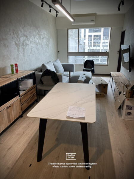 岩板餐桌 北歐岩板餐桌 義大利陶板餐桌 陶板圓桌 德利豐岩板 岩板餐桌客製化 岩板餐桌 渼佳居家