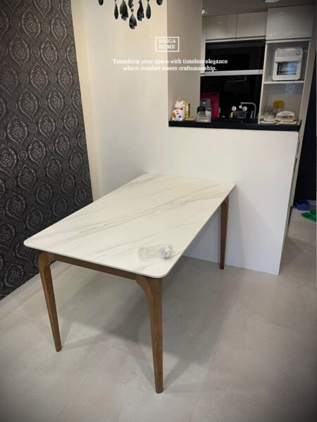 岩板餐桌 北歐岩板餐桌 義大利陶板餐桌 陶板圓桌 德利豐岩板 岩板餐桌客製化 岩板餐桌 渼佳居家