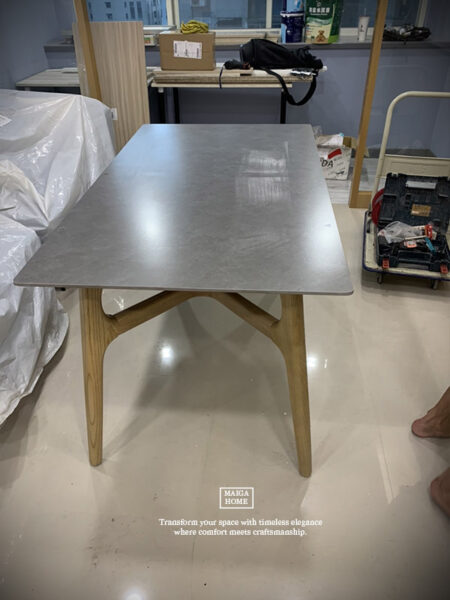 岩板餐桌 北歐岩板餐桌 義大利陶板餐桌 陶板圓桌 德利豐岩板 岩板餐桌客製化 岩板餐桌 渼佳居家