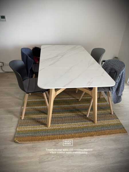 岩板餐桌 北歐岩板餐桌 義大利陶板餐桌 陶板圓桌 德利豐岩板 岩板餐桌客製化 岩板餐桌 渼佳居家