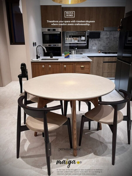 岩板圓桌  義大利陶板餐桌  陶板圓桌 德利豐岩板 岩板餐桌客製化 岩板餐桌 渼佳居家