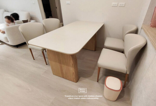 中島型岩板餐桌 岩板餐桌 北歐岩板餐桌 義大利陶板餐桌 陶板圓桌 德利豐岩板 岩板餐桌客製化 岩板餐桌 渼佳居家