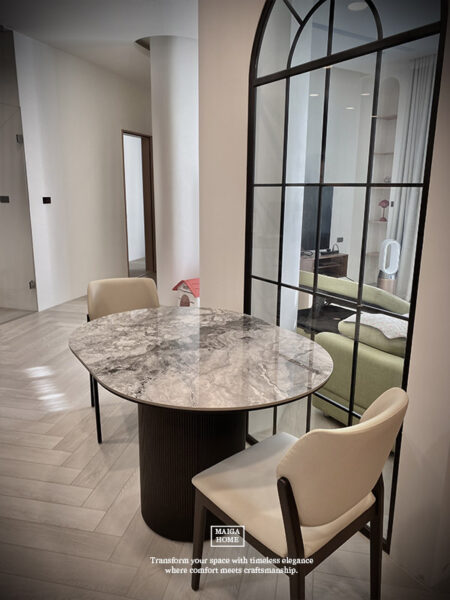 客製化岩板圓桌 桌腳 黑色鋁合金 義大利陶板餐桌 陶板圓桌 德利豐岩板 岩板餐桌客製化 岩板餐桌 渼佳居家 