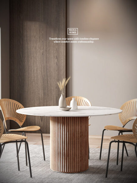 岩板圓桌  義大利陶板餐桌  陶板圓桌 德利豐岩板 岩板餐桌客製化 岩板餐桌 渼佳居家