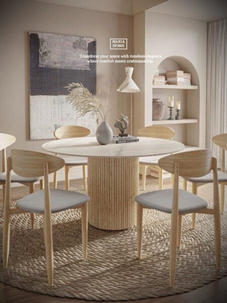 岩板圓桌  義大利陶板餐桌  陶板圓桌 德利豐岩板 岩板餐桌客製化 岩板餐桌 渼佳居家